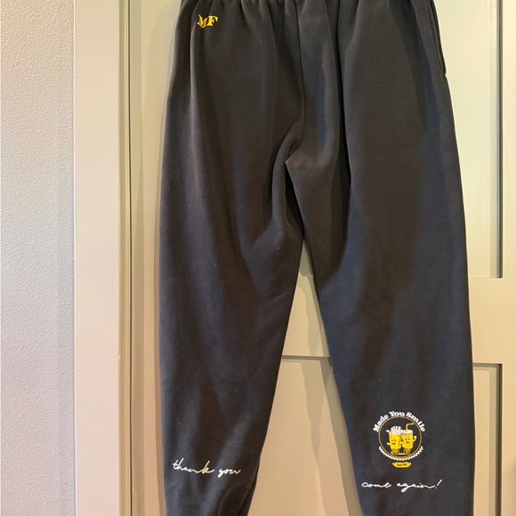 The Mayfair Group “Made You Smile” Sweatpants! size S/M women’s! Black. - Picture 4 of 11